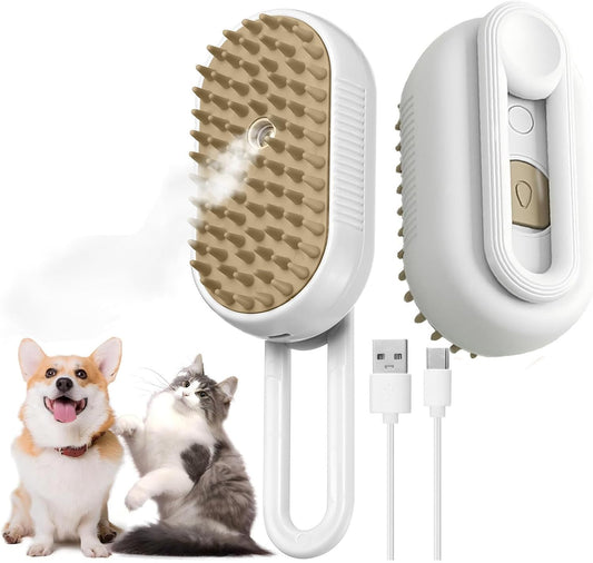 EsPawly™ Steam Grooming Brush – Easy Shedding Control