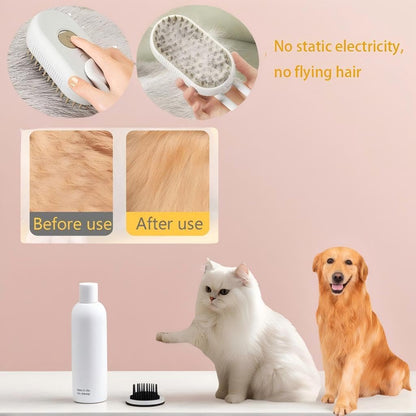 EsPawly™ Steam Grooming Brush – Easy Shedding Control