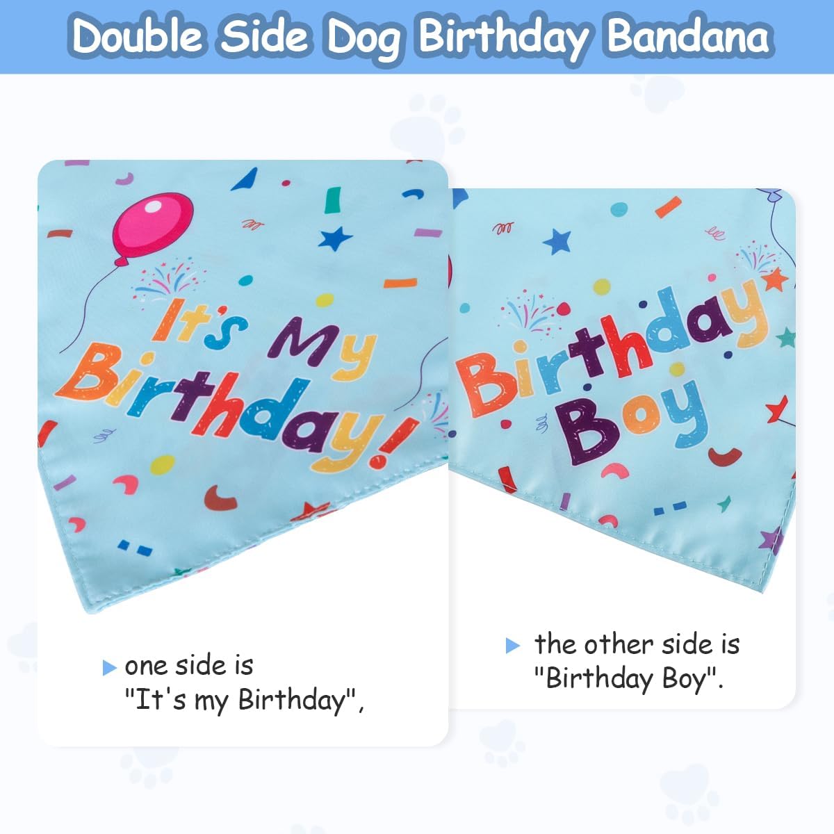 Pawly™ - Dog Birthday Set – Bandana & Hat with Numbers