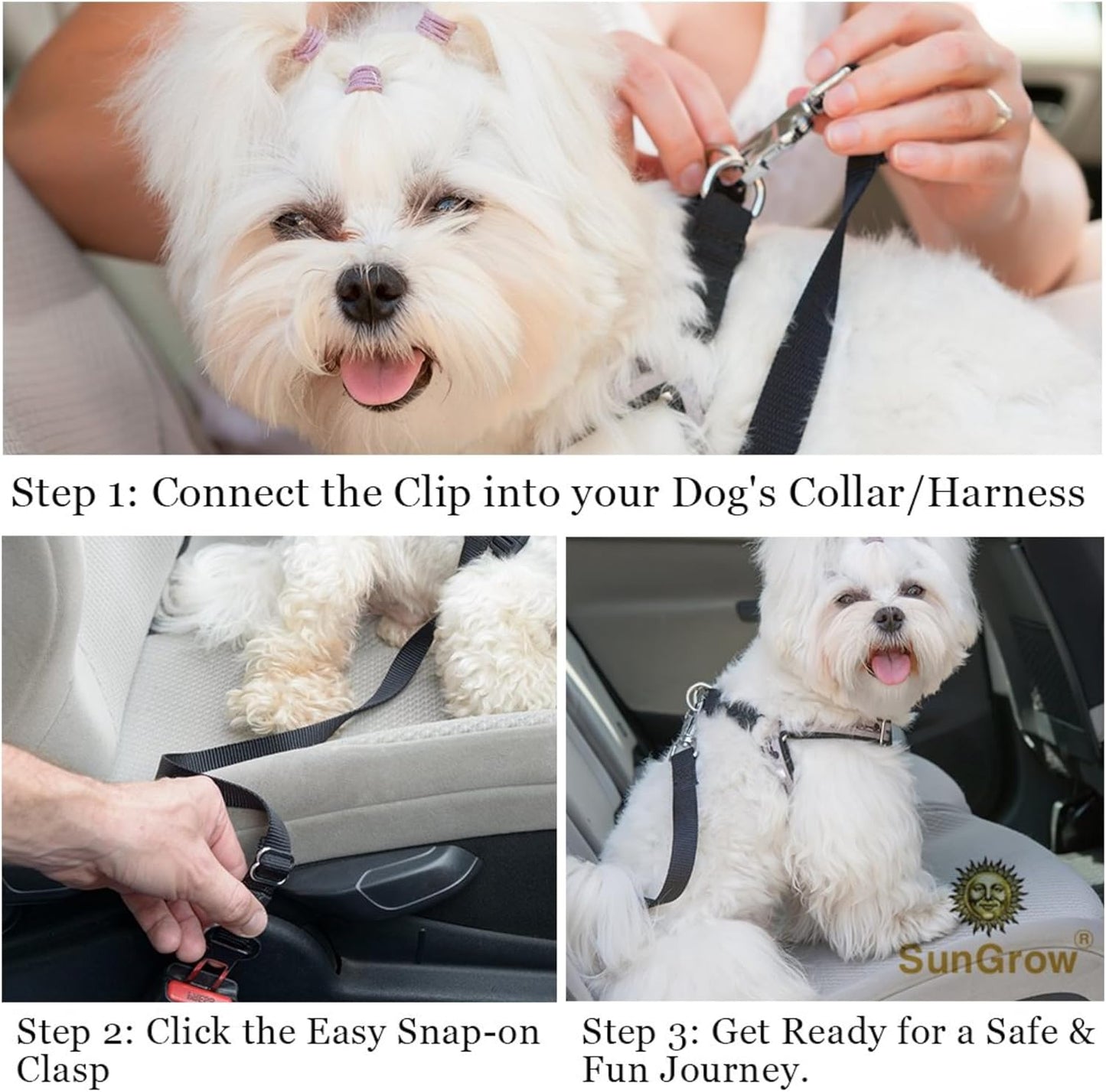 Pawly™ - Adjustable Dog Seat Belt – Universal Fit